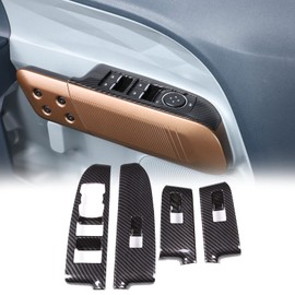 4Pcs Front and Rear Doors Window Lift Switch Button Panel Cover Compatible with Ford Maverick 2022 Aunginsy Car Glass Lift Switch Decorative Cover Trim Door Window Control Switch Panel Accessories