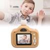 Kids Digital Camera Khaki 40MP HD Dual Camera Children's Cartoon