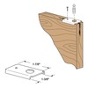 Prime-Line N 7192 Bi-fold Door Repair Bracket, Top or Bottom