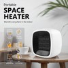 Portable Space Heater, YOUCIDI 1000W/800W Ceramic Electric Heater, Compact Small