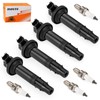 4Pcs Ignition Stick Coils w/Spark Plug For Yamaha YZF-R6 1999-2002