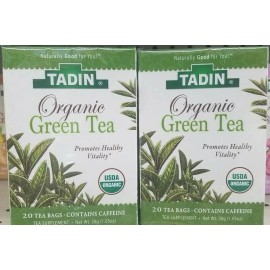 TADIN 2 PACK TADIN ORGANIC GREEN TEA PROMOTES HEALTHY VITALITY(20 BAGS EACH)