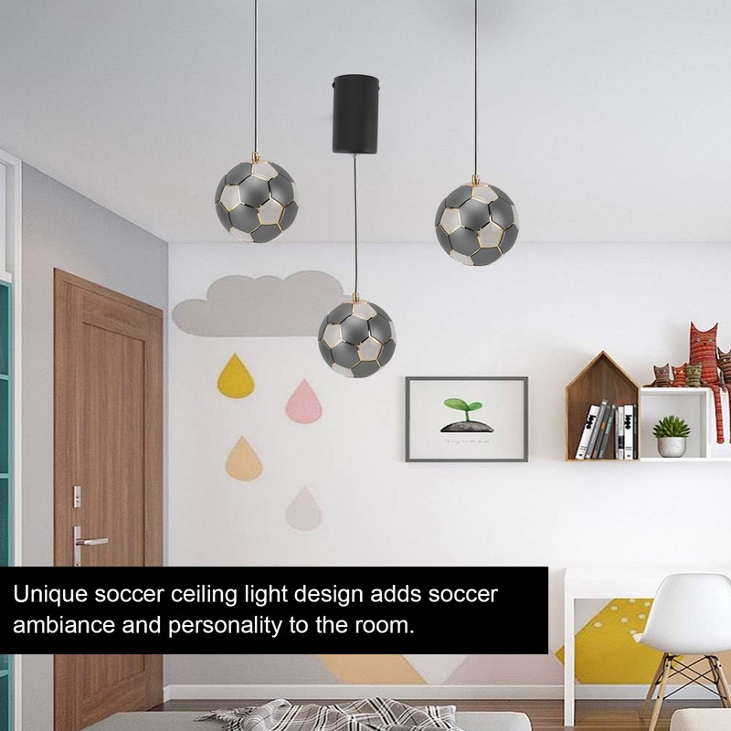 Soccer Pendant Light LED Creative Energy Saving Warm Light Hardwired