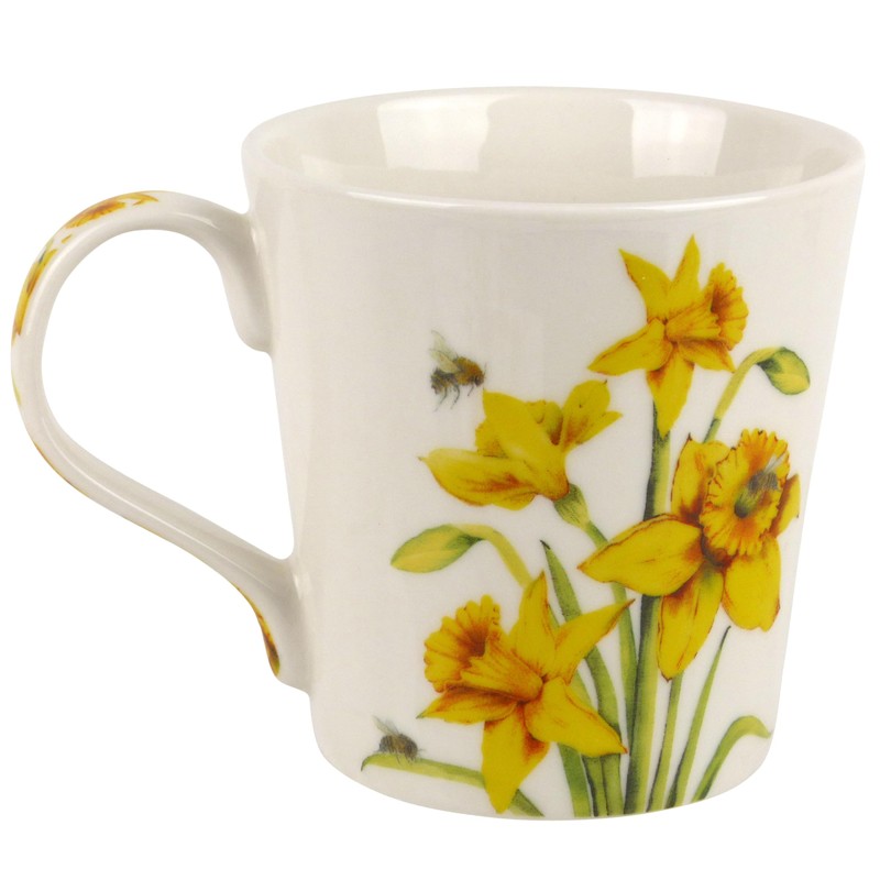 The Leonardo Collection Set of 2 Mugs Bee Daffodils Floral