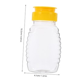 FUNOMOCYA Honey Decanter Beehive Style Refillable Honey Bottle for Sugar Honey Dispensing