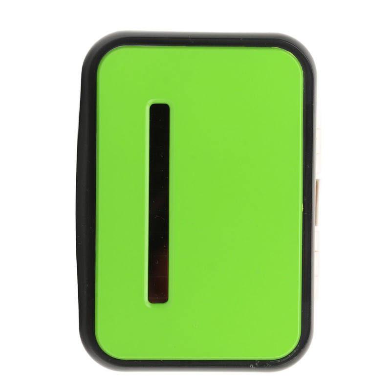 Walking Pedometer Green Solar Battery Powered Distance Calorie Counter Electronic