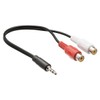 Valueline 0.20 m 3.5 mm Male to 2x RCA Female