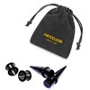 HEKEUOR 9mm Steel Ear Stretching Kit 2 Steel Tapers 2