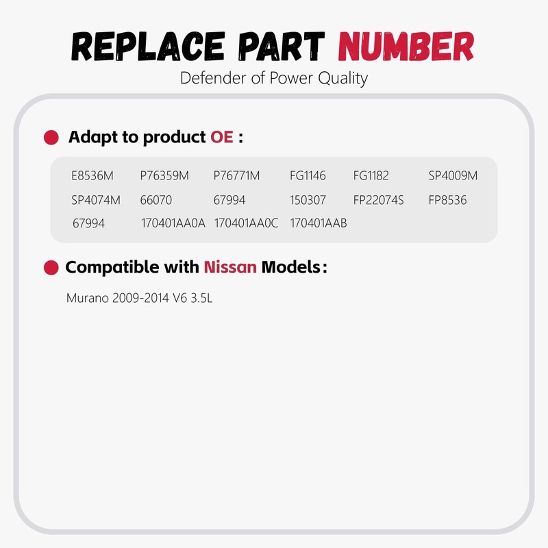 E8536M/Fuel Pump Module Assembly/Compatible with Nissan Murano 2009-2014 V6 3.5L/Replaces#P76359M,