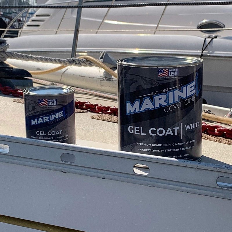 MarineCoat One Premium Marine Gelcoat (Black without Wax, Gallon)