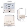 Heschen 85C1-20mA Rectangle Panel Mounted Current Meter Ammeter Tester DC