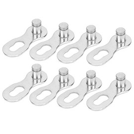 T best 4 Pairs 12 Speed Reusable Steel Wheels Bicycle Chain Missing Link (Gold)