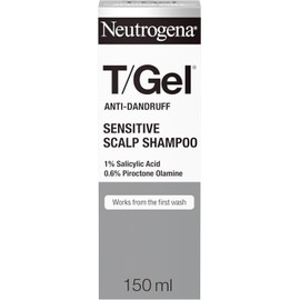 Neutrogena T/Gel Anti-Dandruff Shampoo for Sensitive Scalp – Fragrance-Free, with Salicylic Acid (150ml)