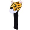 Plush Fabrics Cartoon Tiger Pattern Golf Putters Head Covers Headcovers