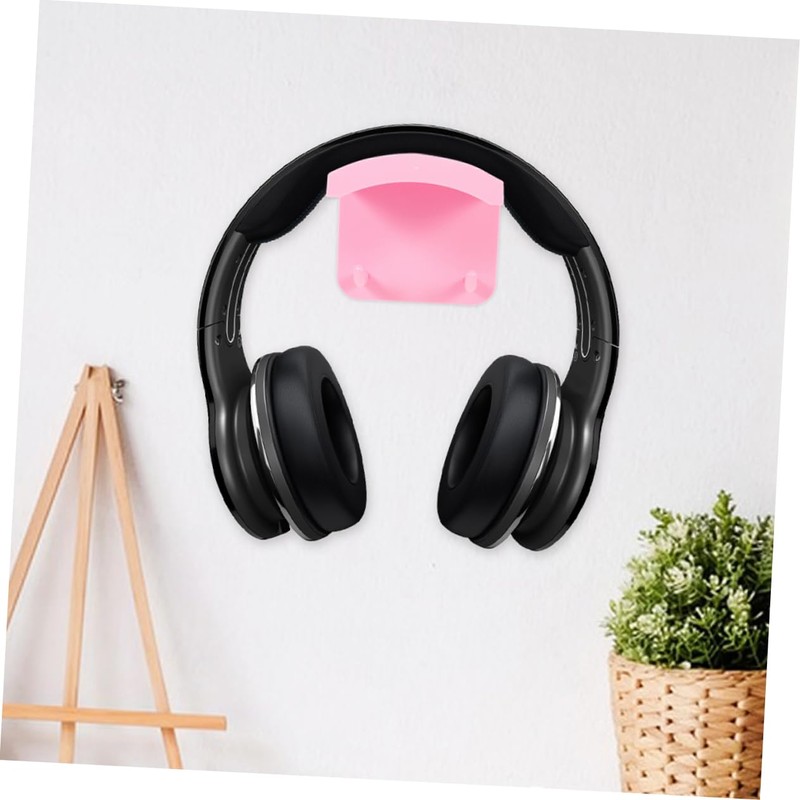 CAXUSD 2pcs Wall Mount Headphone Stand No Drill Headset Hanger