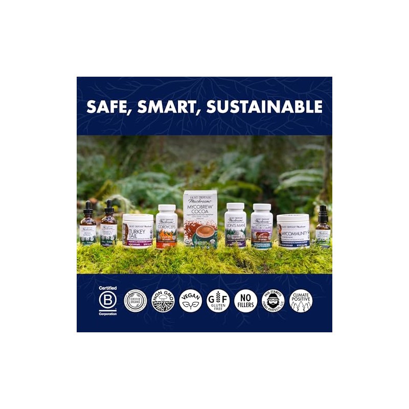 Host Defense Stamets 7 Extract, Daily Immune Support, 30