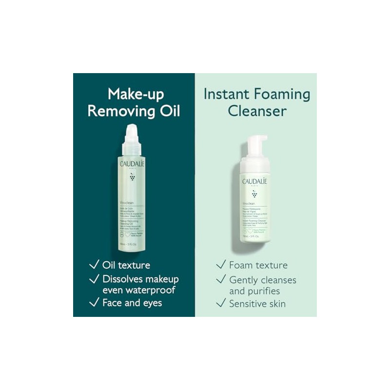 Caudalie Vinoclean Makeup Removing Cleansing Oil, Waterproof Makeup Remover
