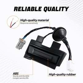 FUSCH Outside HDL Lock Assembly Back Hatch Release Switch Trunk Button Hatch Release Button Compatible with Hyundai Veloster 2012-2017 with Camera Replace#:81260-2V010