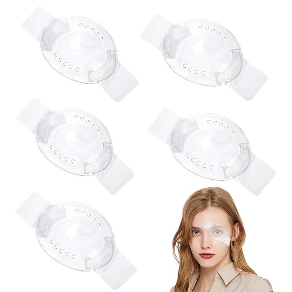 BQRKOTM Pack of 5 Transparent Adult Eye Patches, Breathable Eye