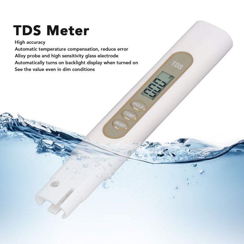 TDS Meter 3 Key High Accuracy Digital Water Quality Tester