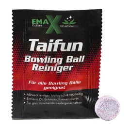 EMAX CLEAN Taifun | Bowling-Ball-Cleaner | All-Purpose Cleaning Agent for Bowlingballs | Ball-Cleaner Tablet | Biogredable | Water Soluble | Natural | Made in Germany (Tab)