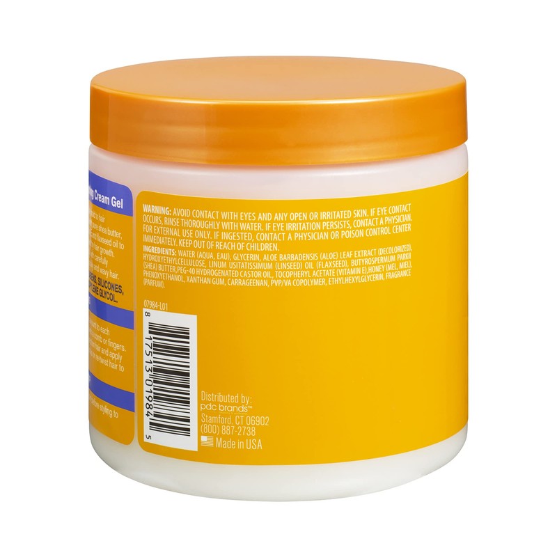 Cantu Flaxseed Styling Cream Gel with Aloe, Honey, Shea Butter