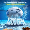 (2026 NEW) AQUVII Cordless Robotic Pool Vacuum, Dual-Layer Filtration