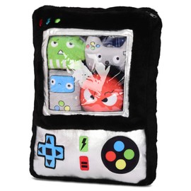 iscream 3D Plush Video Game Controller Shaped 12.5" x 8" Chenille Accent Pillow