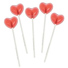 Sparko Sweets Mini Red Heart Lollipops, Handcrafted in USA, Cherry Flavor, 90 Pieces, 1.4 Inch Diameter – Perfect for Parties, Weddings, and Valentine’s Day Favors