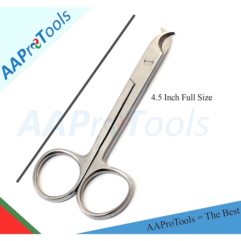 AAPROTOOLS WHITE TOENAIL CAT SCISSORS 4.5"