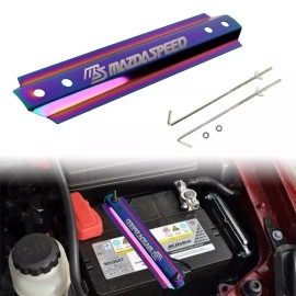 Unbranded UNIVERSAL MAZDASPEED NEO ALUMINUM CAR BATTERY TIE DOWN MOUNT BRACKET BRACE BAR