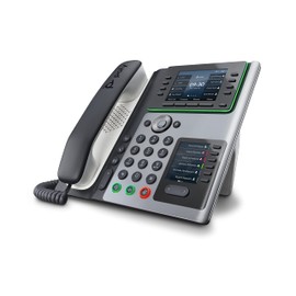 Poly Edge E450 IP Desk Phones (Plantronics + Polycom) – Easy to Install with Included Wi-Fi – 8-line Keys Supporting up to 32 Lines - Integrated Bluetooth for Mobile Phone and Headset Pairing