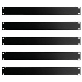 1U Blank Panel Rack Mount Spacer Filler Panel 19" Black Rack Blanking Blind Panel for Server Network Rack Enclosure Or Cabinet-5pcs (1U-5PCs)