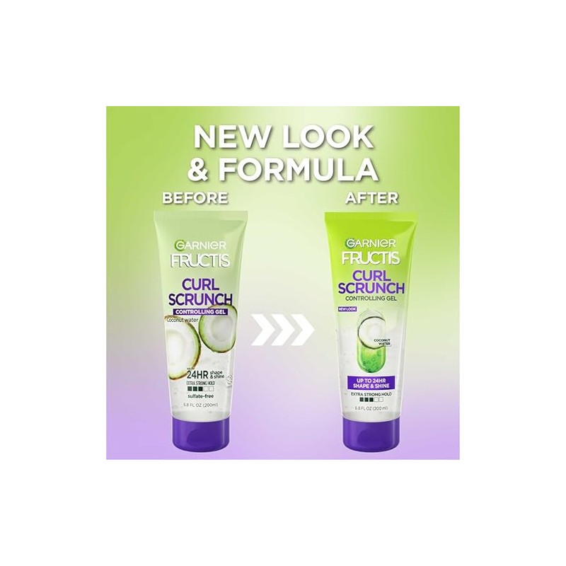 Garnier Fructis Style Curl Scrunch Gel, extra fuerte 6.80 oz,