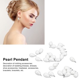 30 Stück Wassertropfen Anhänger, DIY Harz Perle Charms Schmuckzubehör für Mädchen Frauen DIY Halskette Ohrstecker Zubehör(10x17mm)