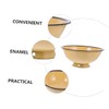 MAGICLULU Household Enamel Bowl Useful Instant Noodle Bowl Vintage Food