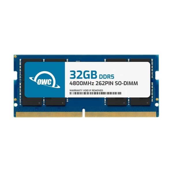 OWC 32GB DDR5 4800 PC5-38400 CL40 2Rx8 262-pin 1.1V Non-ECC