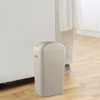 Obstnny Slim Plastic Trash Can for Narrow Spaces at Home