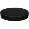 Black Marble 8" Wide x 1" High Round Pedestal Lamp