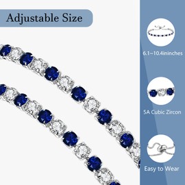 YOKIKA Birthday Gifts for Mum, Silver Bracelet for Women Birthday Gifts Mothers Day Gift for Mum Bracelets for Womens Nana