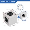 sourcing map Gear Box 90 Degree Right Angle Bevel Gearbox