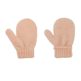 Durio Baby Winter Hat and Gloves Set Toddler Beanie Girl Winter Hat Mittens for Kids 1-3 Cozy Warm Snow Mittens for Boys and Girls 1-8Years Pink 1-3T