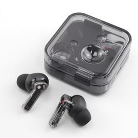 NANLANFAN Replacement Silicone Ear Tips for Nothing Ear/Nothing Ear (a) Wireless Earbuds, 6 Pairs (S/M/L, Black)