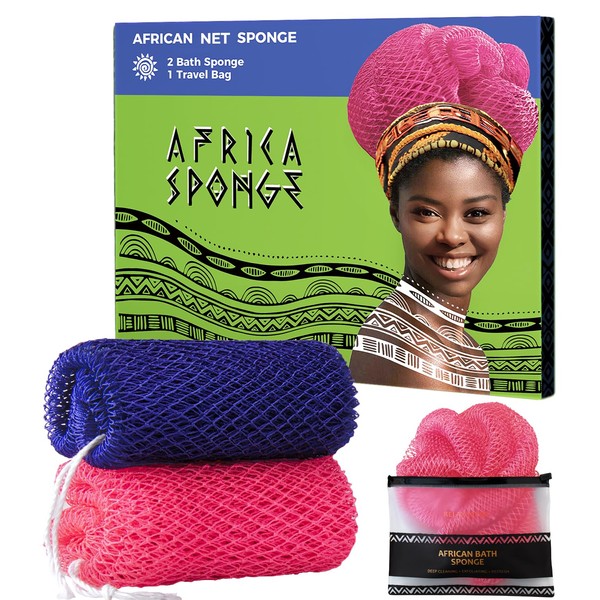 Loofah Sponge African Net Authentic - 2 Pieces Real African
