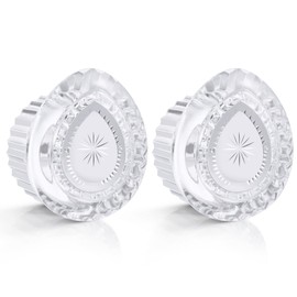 Enhon 2 Pcs Replacement Knob Handle Kit Compatible with Moen 100710 Shower Handle, Shower Knob Replacement for Single Handle Bathroom Faucet Tub Shower Handle, Chrome Knob Insert