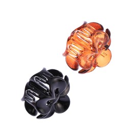 Healeved 24 Pcs Mini Hollow Claw Clips for Women Classic Octopus Jaw Hair Accessories Brown Black Non Slip Design for Easy Hairstyles