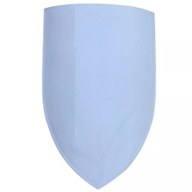 Armory Replicas MEDIEVAL HEATER SHIELD WOODEN BLANK WHITE LARP REENACTMENT 18 GAUGE STEEL