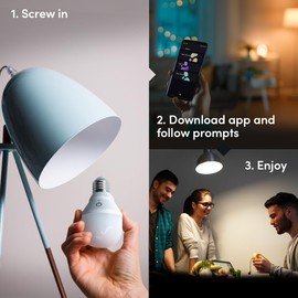 LIFX White A19 WiFi Smart LED Light Bulb, Dimmable, No Hub Required, Compatible with Alexa and Apple Home Kit, Hey Google, L3A19LW06E26US/12, 12 Pack
