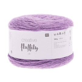 Rico Design Creative Fluffily with Glitter Thread, Colour 005 Purple, 150 g