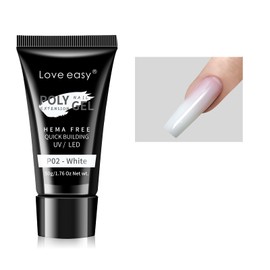 Love easy Poly Gel 50g - Nail Extension Gel - White